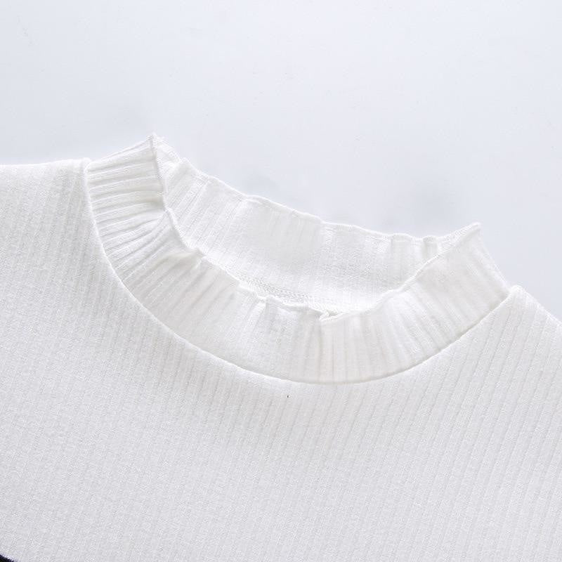 Knit Sad Eyes Crop Top
