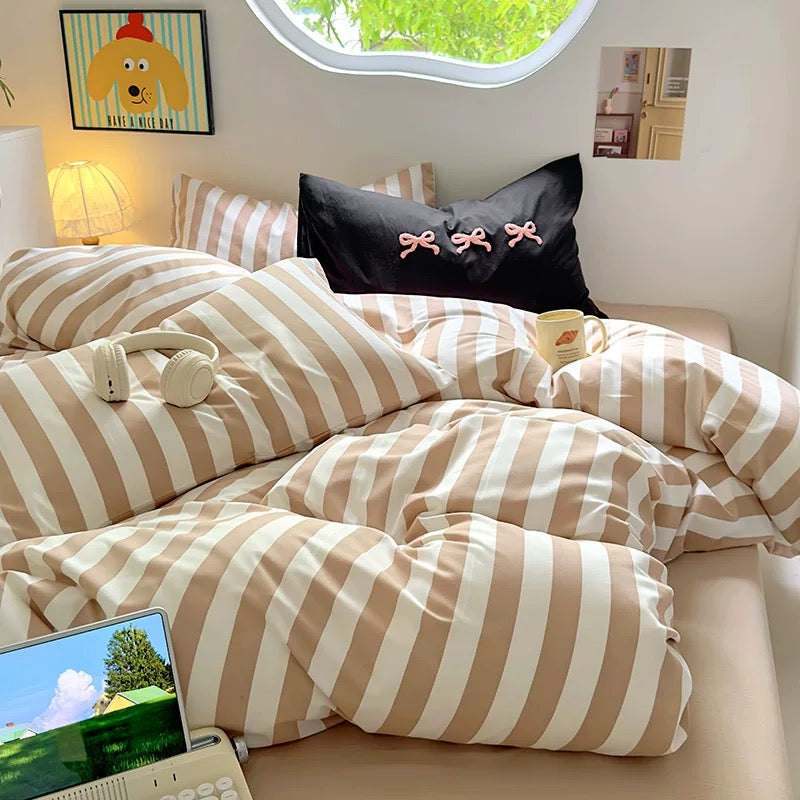 Brown Polka Dot Bedding Set