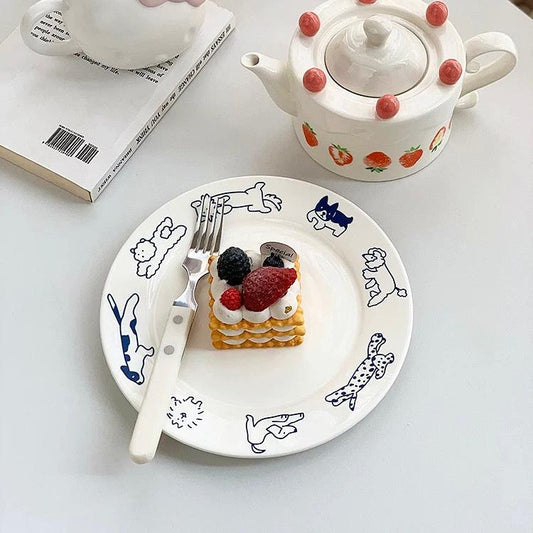 Korean Vintage Ceramic Plate