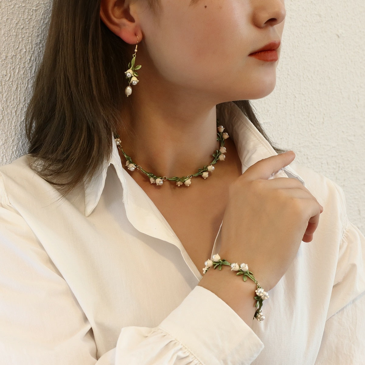 Lily Of The Valley Bracelet Set of all 3