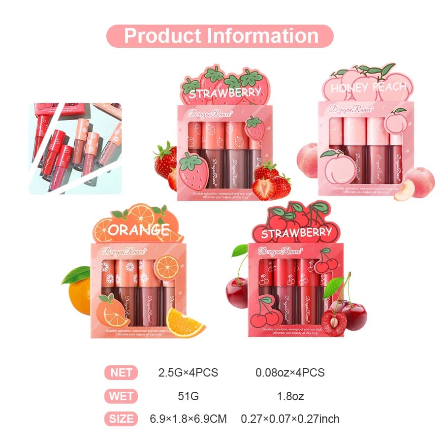 Matte Berry Liquid Lipstick Sets