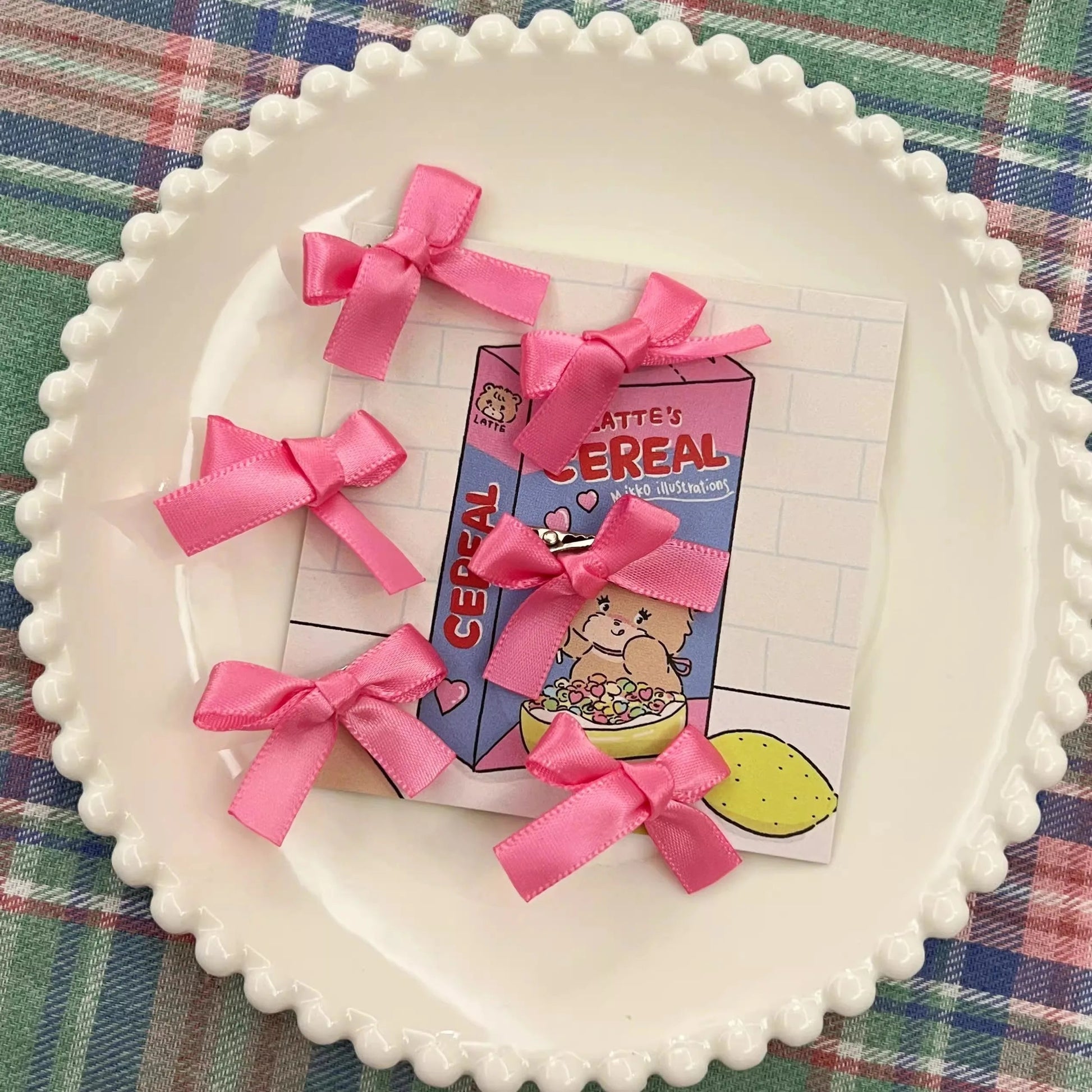 Micro Bow Hair Clips