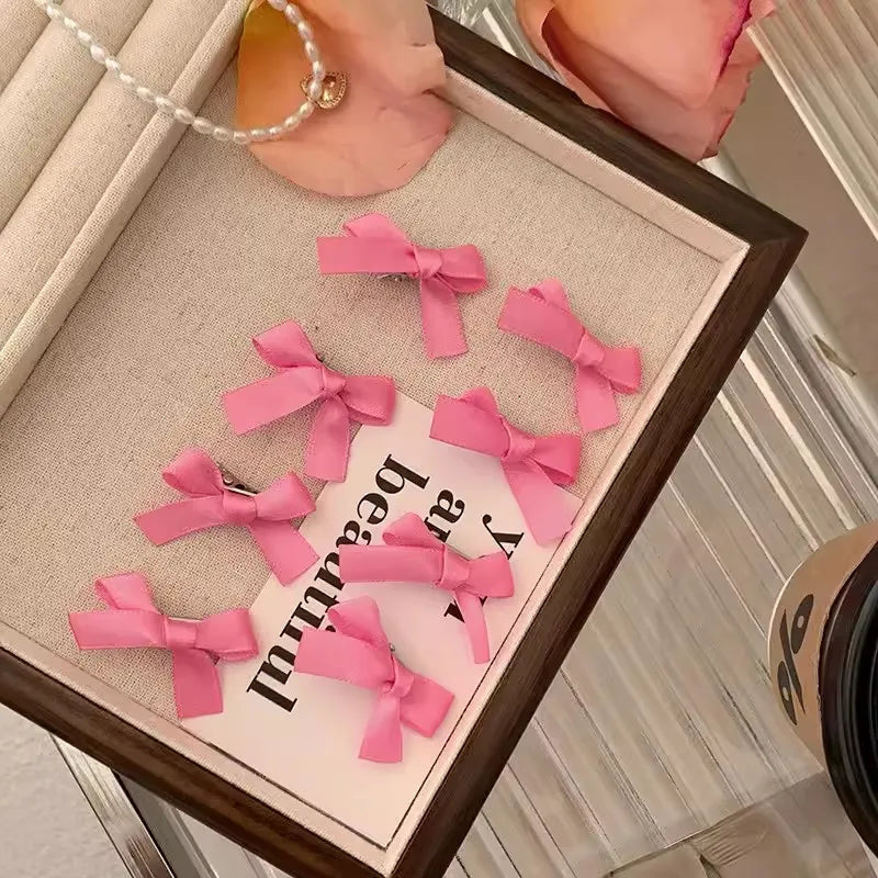 Micro Bow Hair Clips