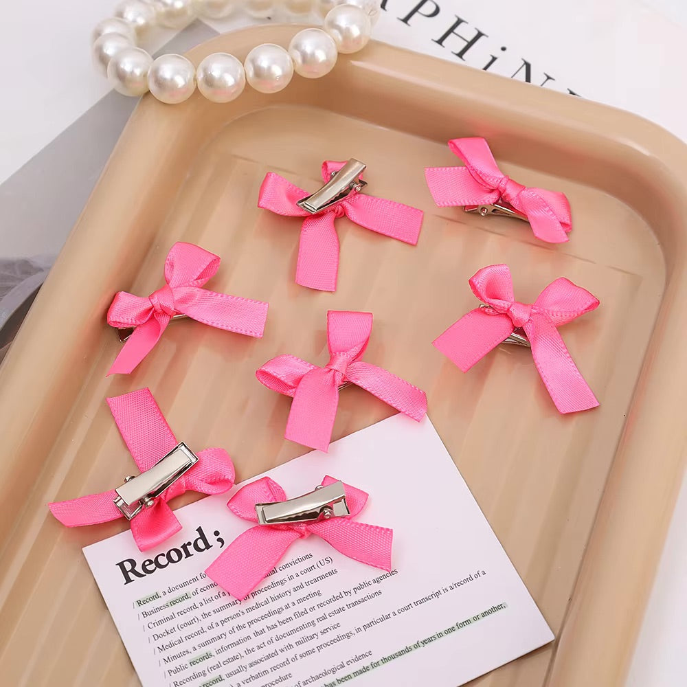 Micro Bow Hair Clips