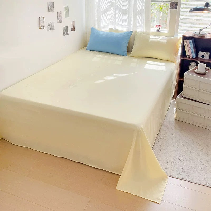 Light Blue Minimalist Bedding Set