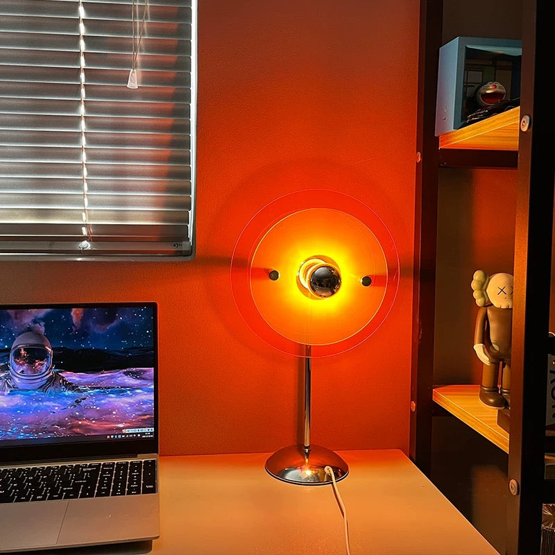 Bauhaus-inspired Retro Aura Lamp Orange