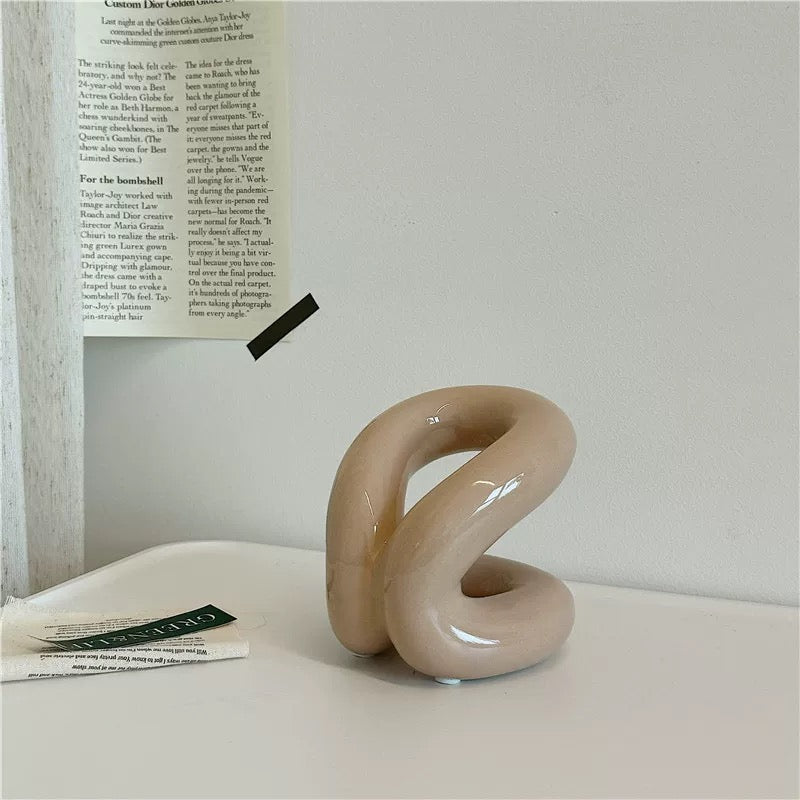 Ceramic Brush Holder Coffee