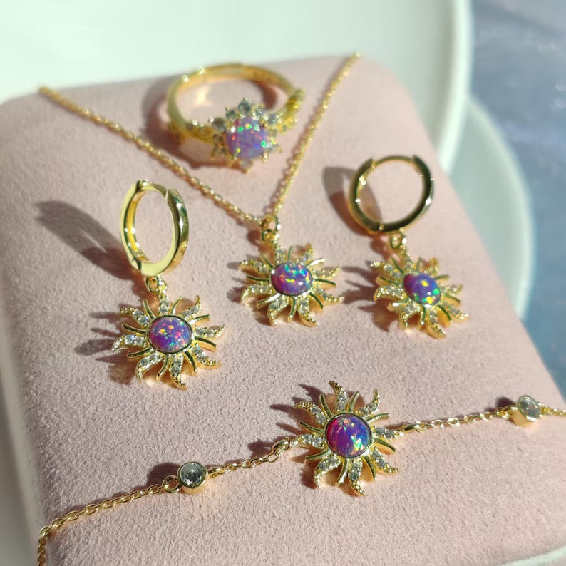 Opal Sun Jewelry Set