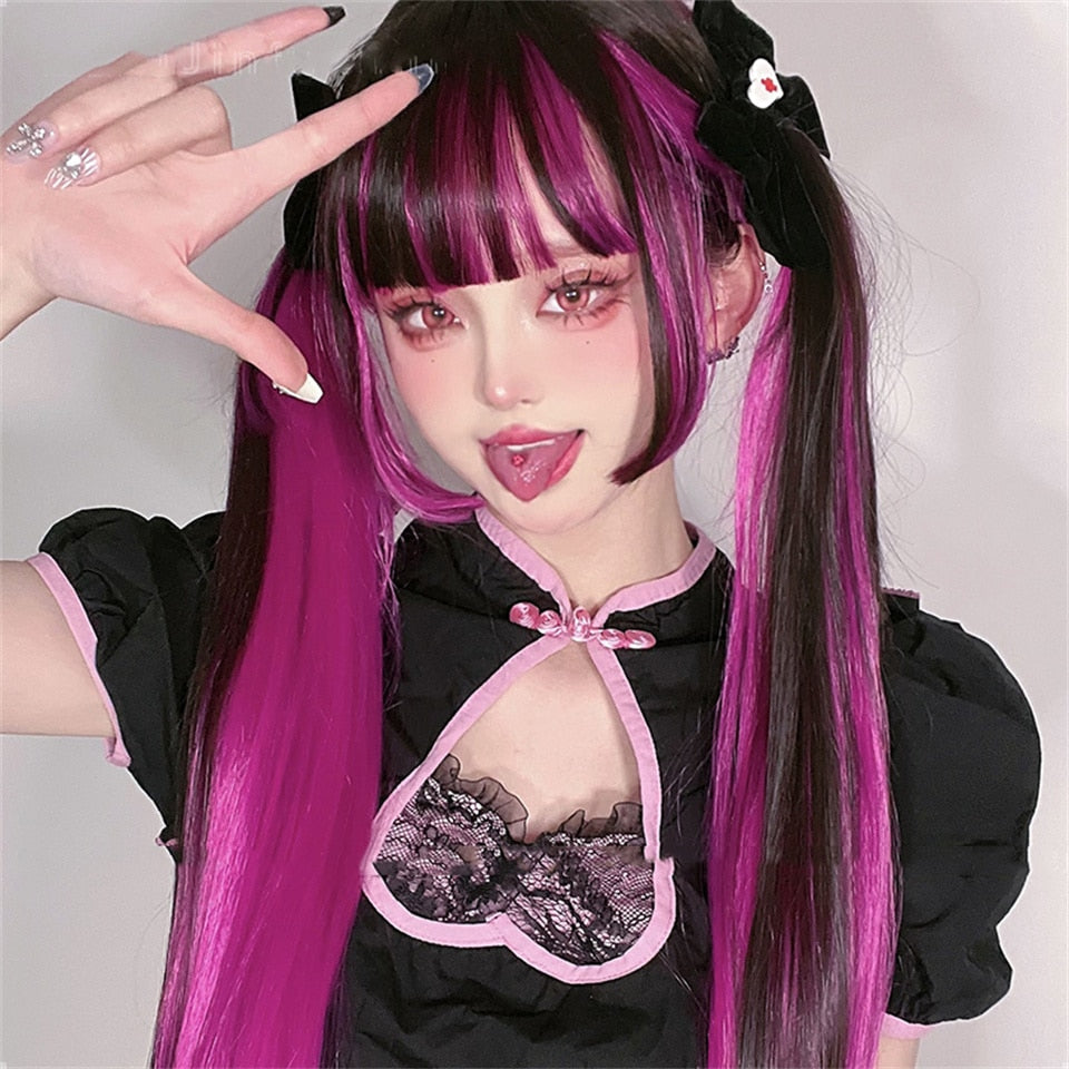 Pastel Goth Draculaura Wig