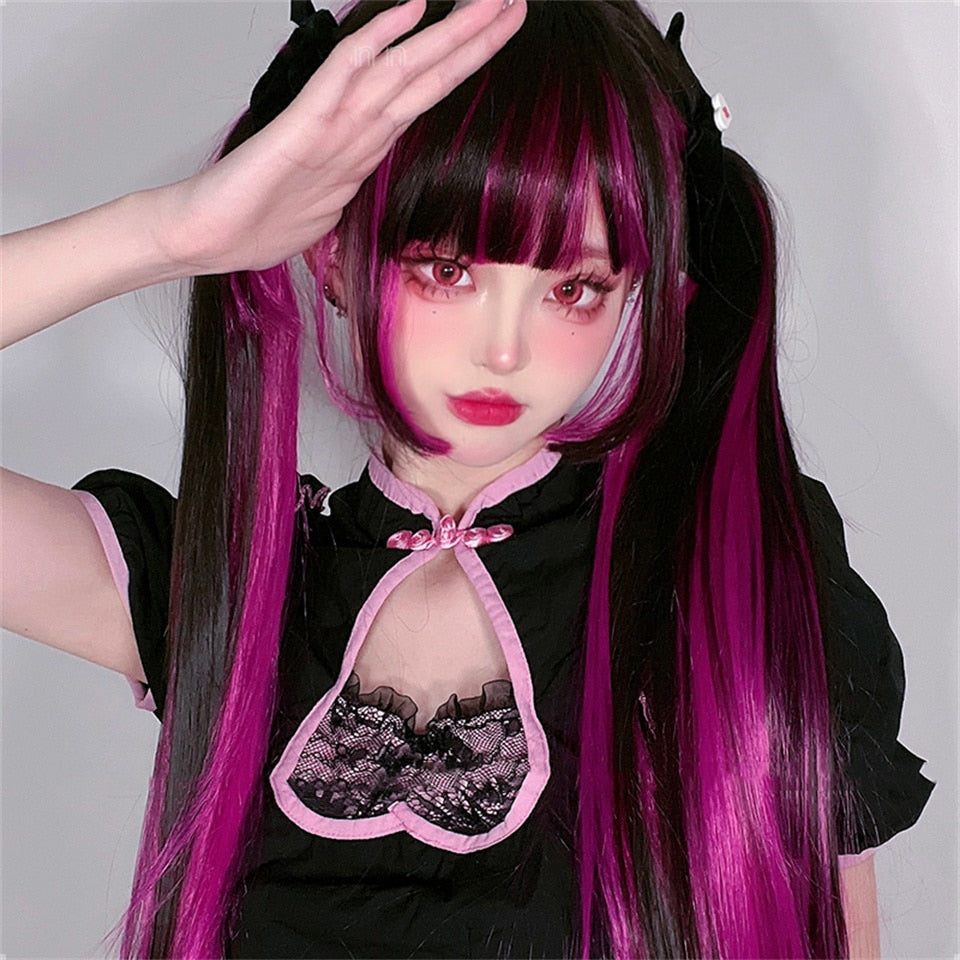 Pastel Goth Draculaura Wig