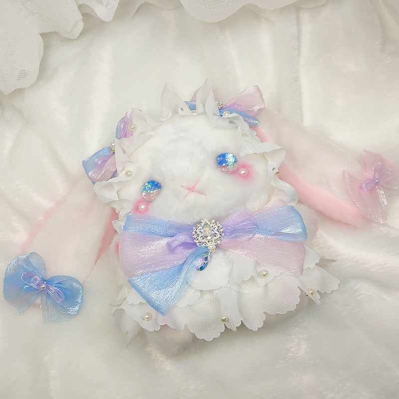 Pastel Princess Bunny Plush Bag