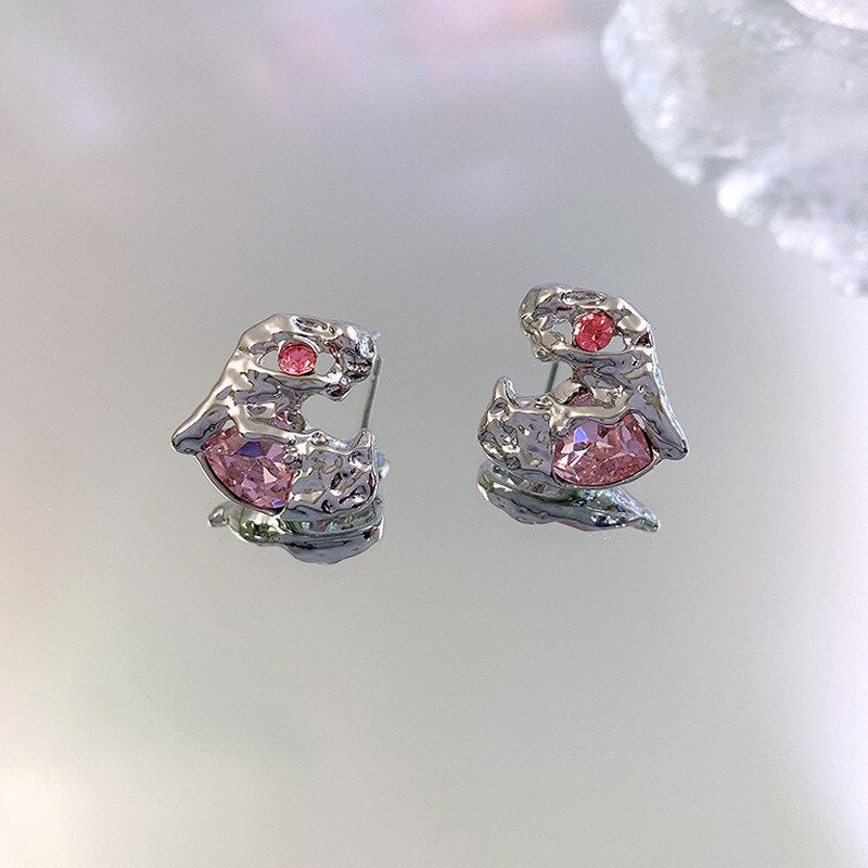 Pink Princess Dangle Earrings