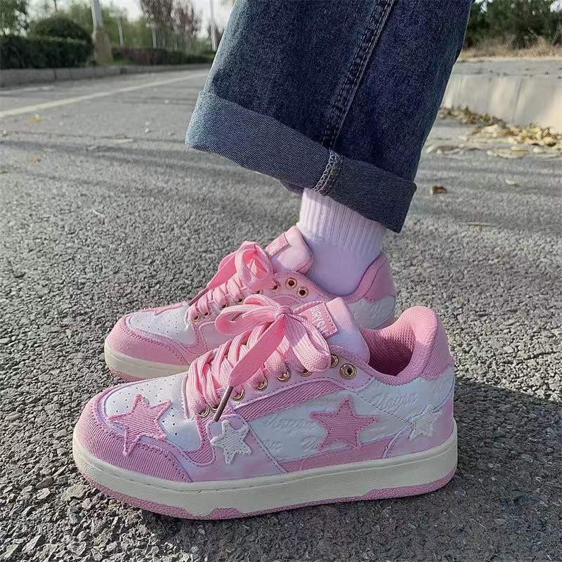 Pink Star Girl Sneakers