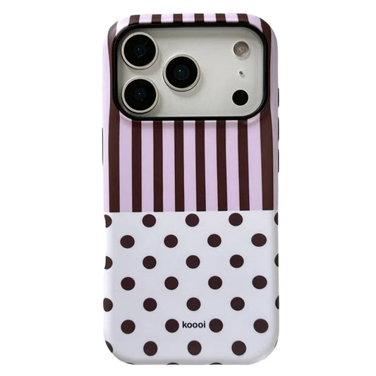 Polka Dot & Stripes iPhone Case