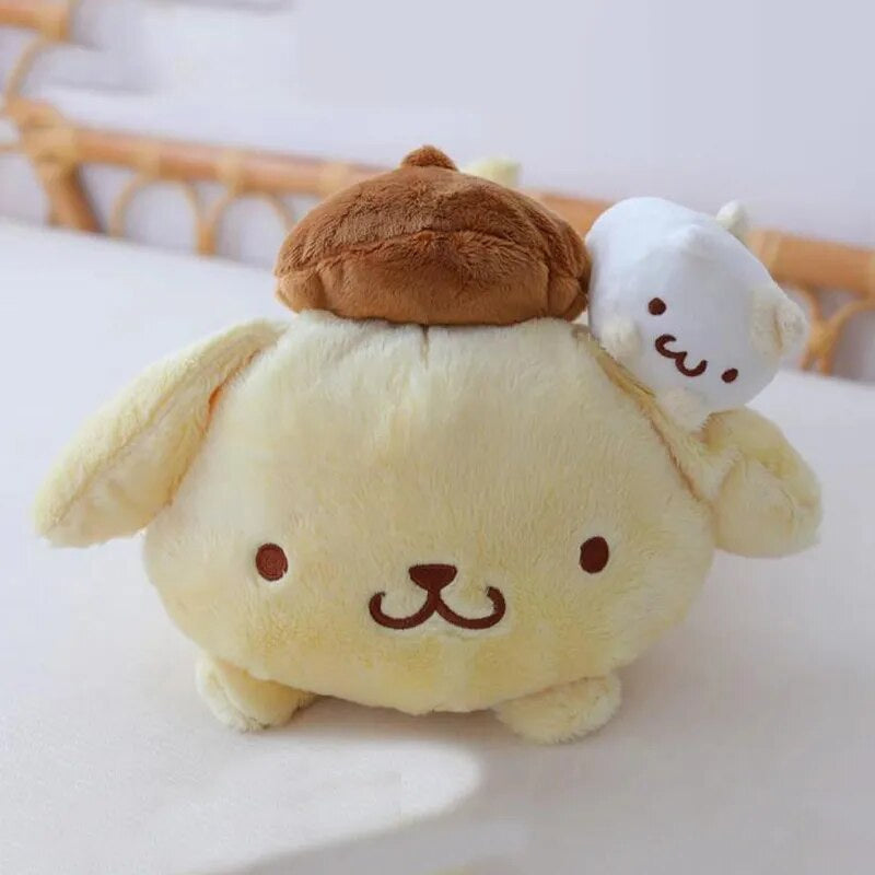 Yellow Puppy Plush Tissue Box