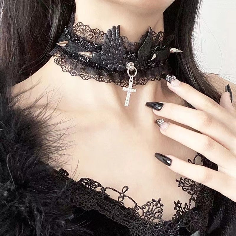 Praise The Angels Choker Black