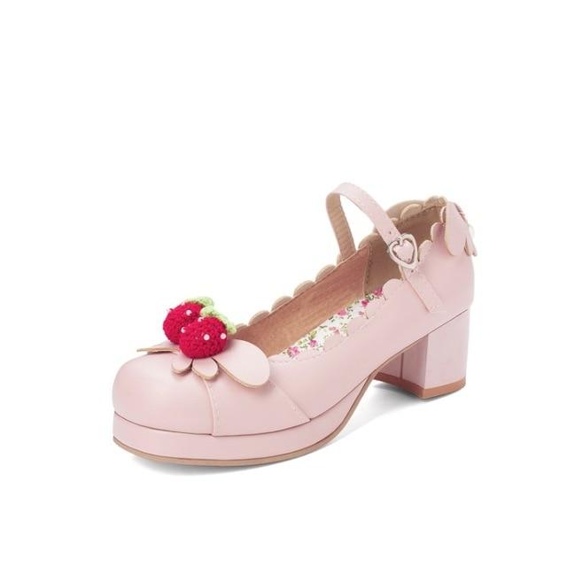 Berry Babe Mary Janes Pink