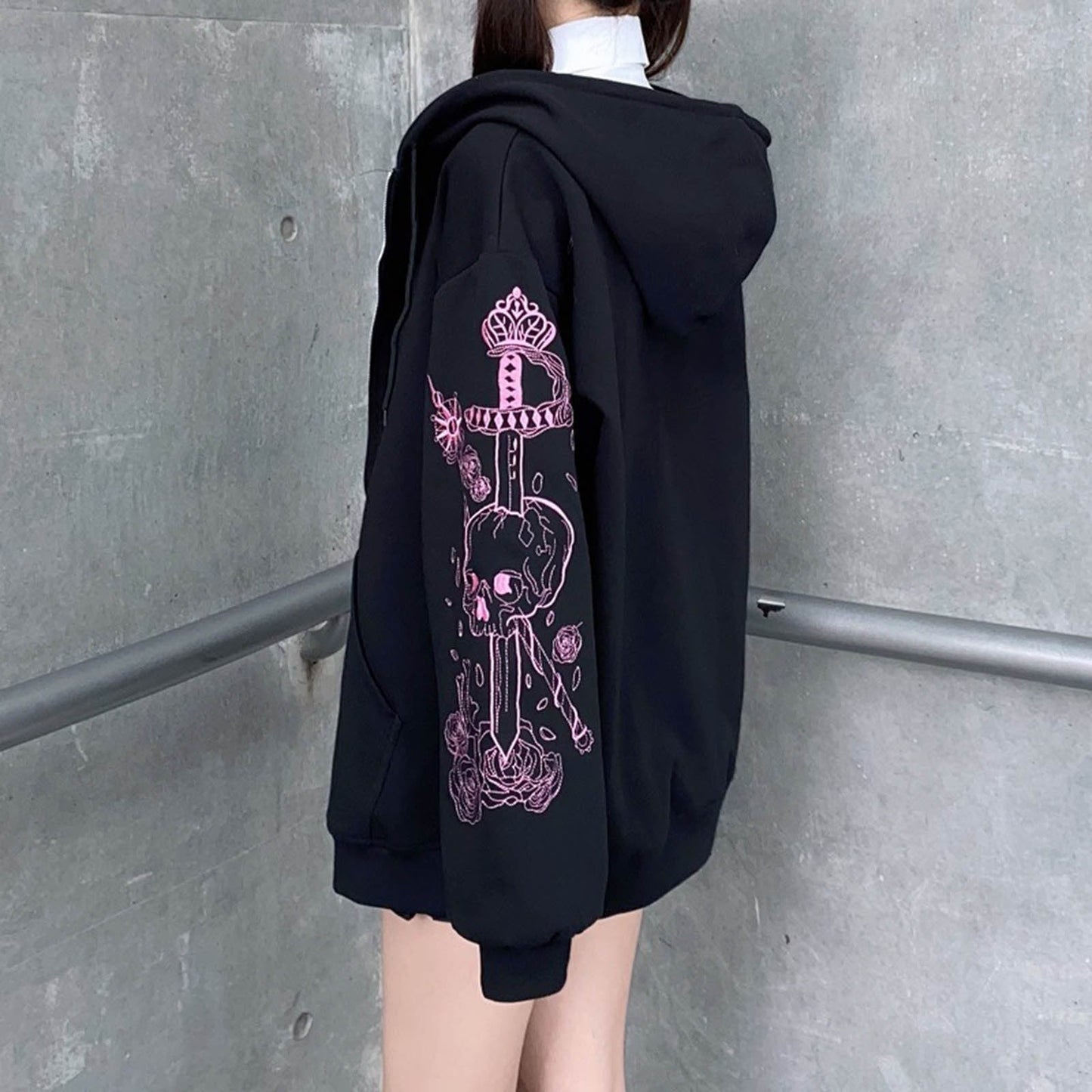 Tattoo Skull and Dagger Hoodie