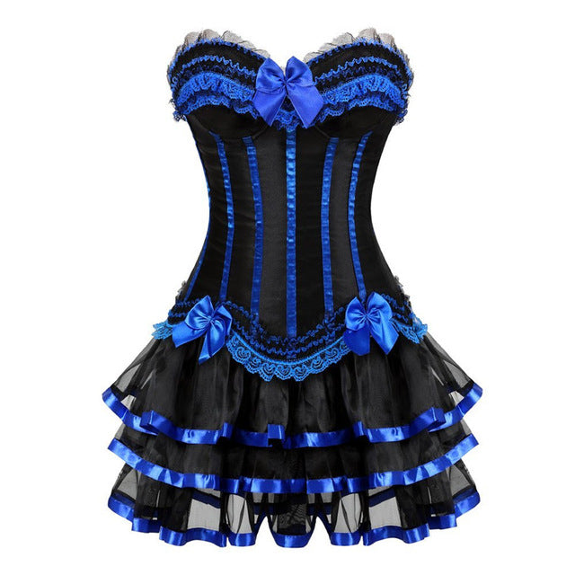 Genuine Corset Dresses Blue