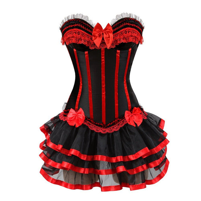 Genuine Corset Dresses Red