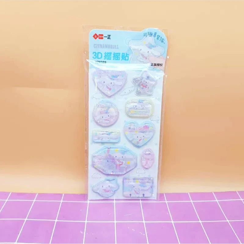 Puffy 3D Kawaii Stickers