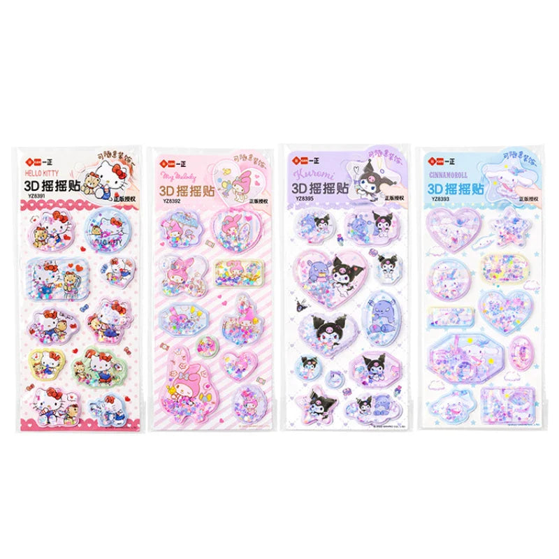 Puffy 3D Kawaii Stickers