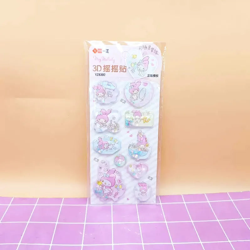 Puffy 3D Kawaii Stickers