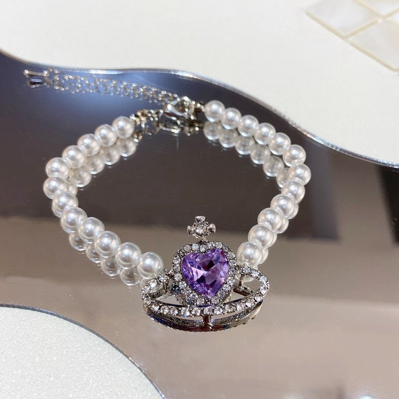Purple Pearl Princess Jewelry Set