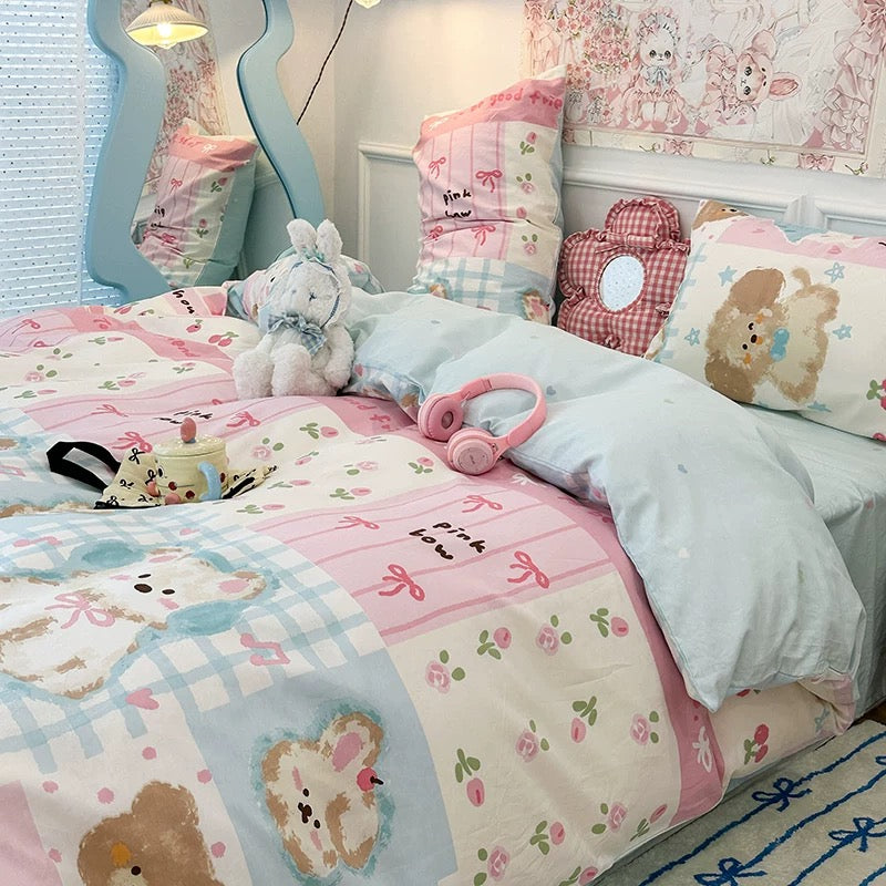 Kawaii Puppy Bedding Set