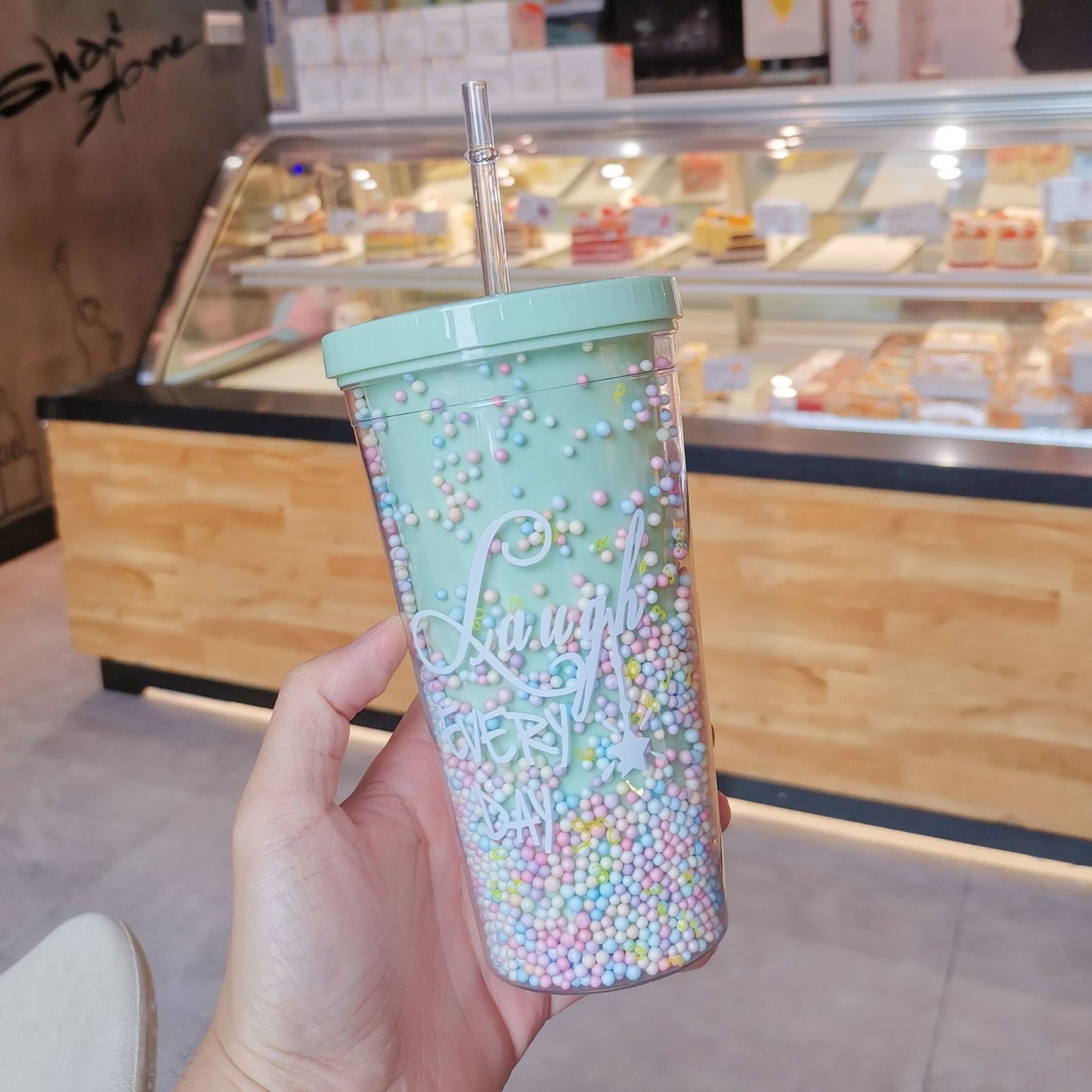 Rainbow Sprinkles Water Bottle