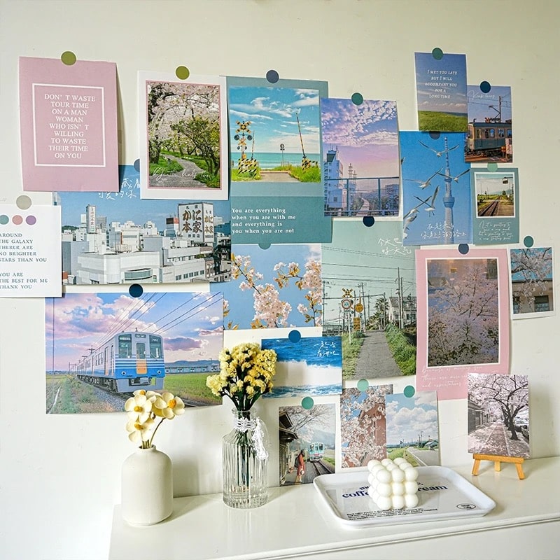 Retro Wall Postcard
