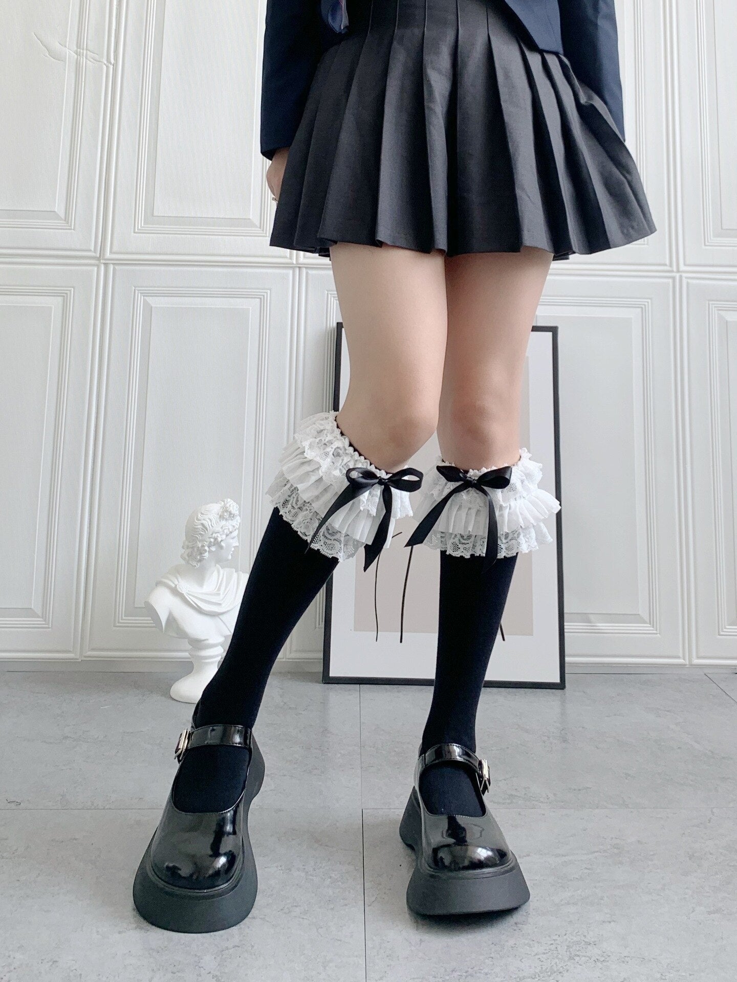 Ruffled Knee Socks