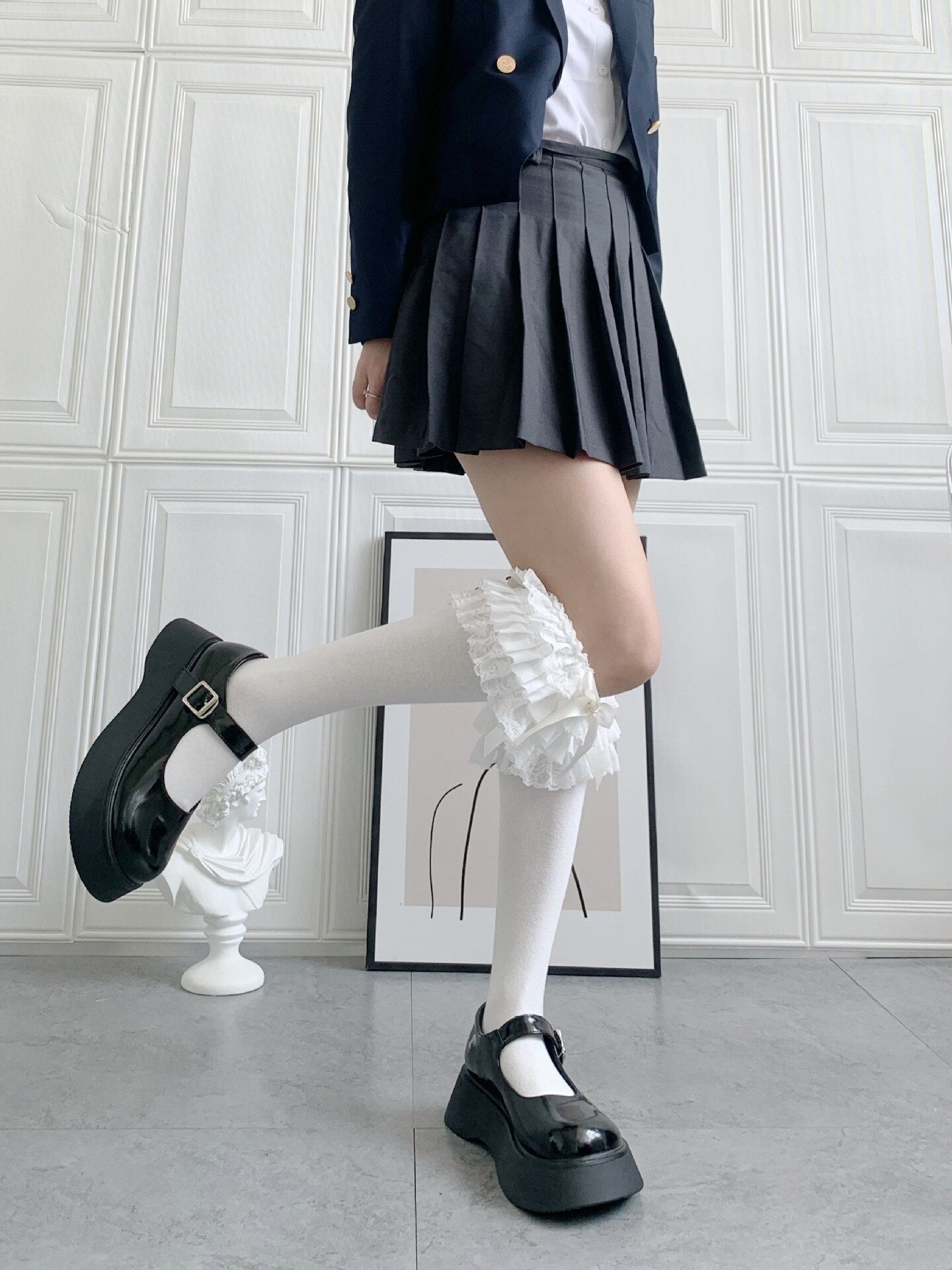Ruffled Knee Socks