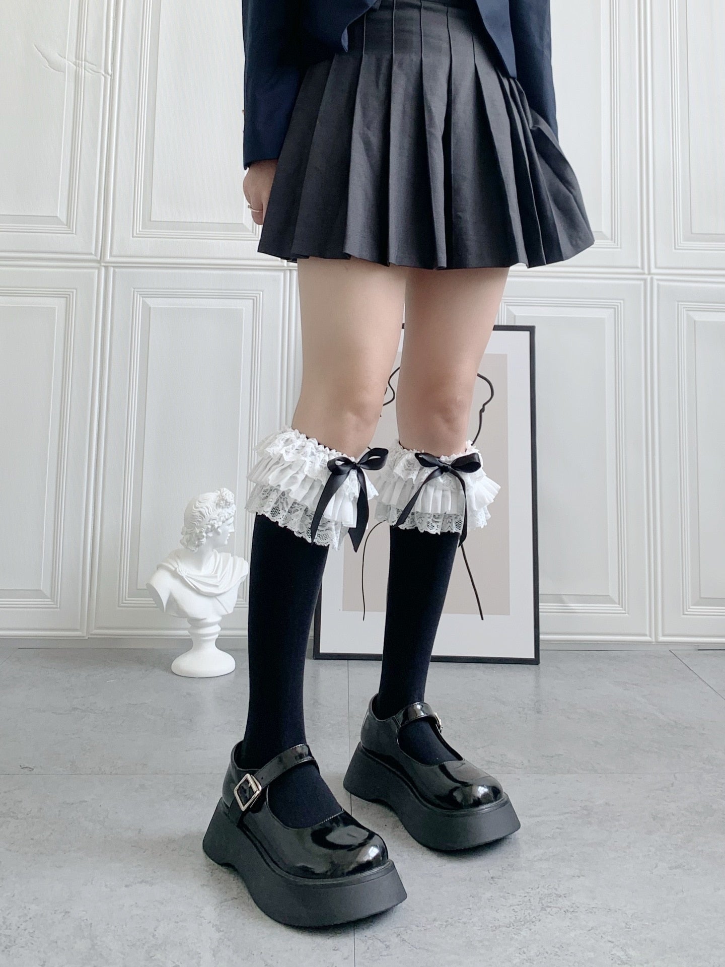 Ruffled Knee Socks