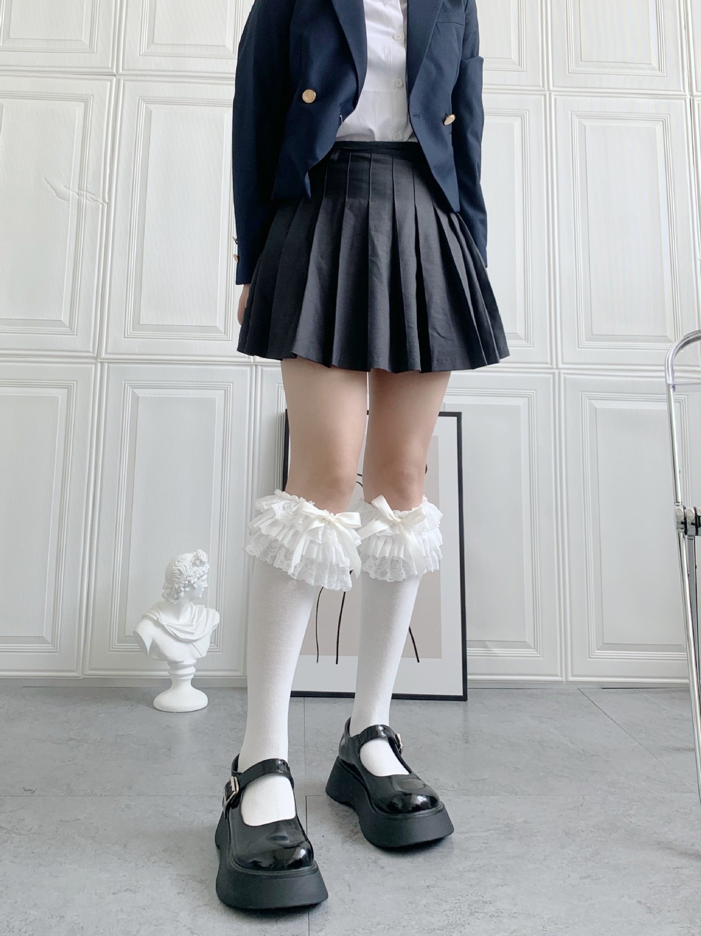 Ruffled Knee Socks