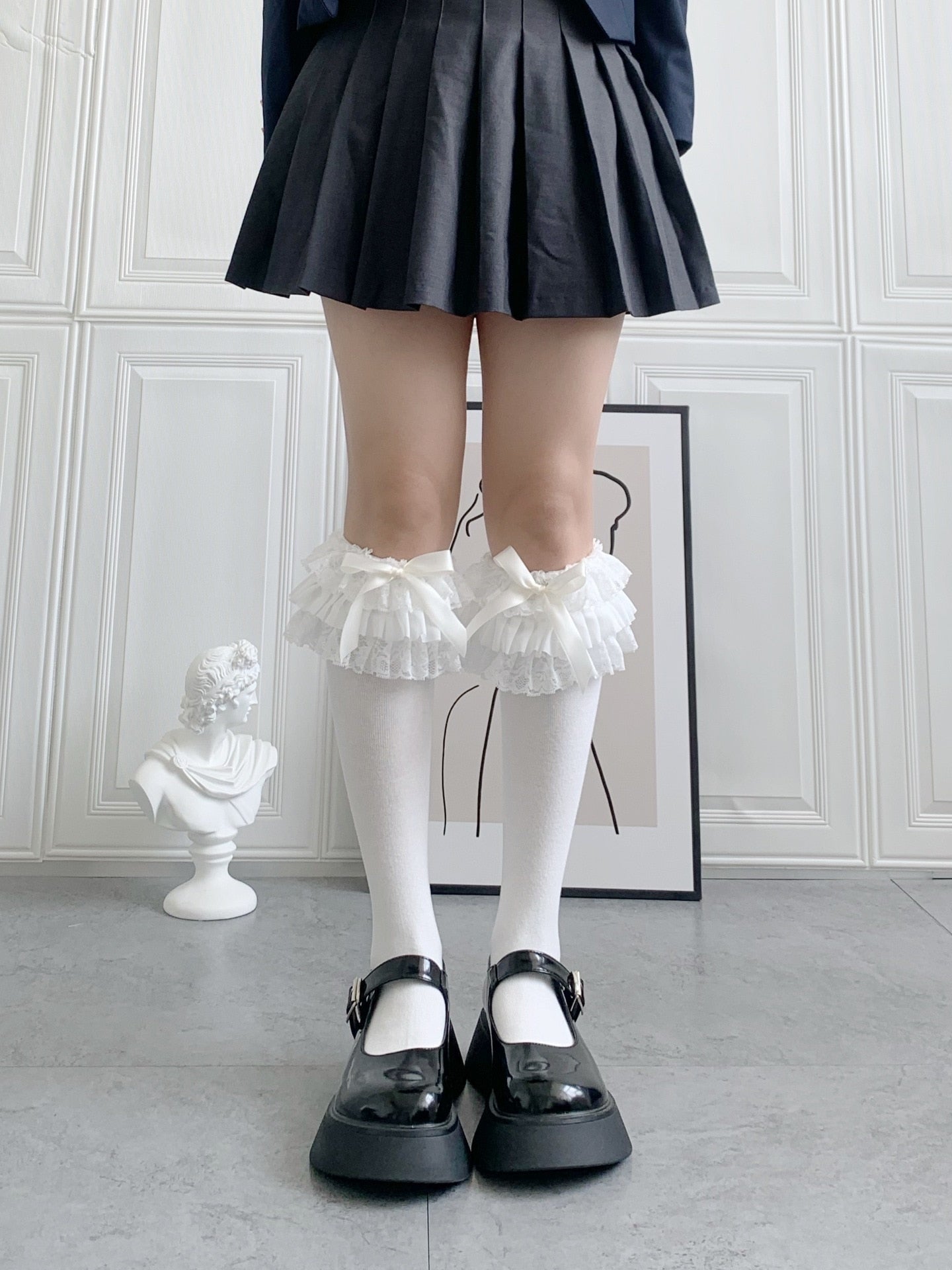 Ruffled Knee Socks