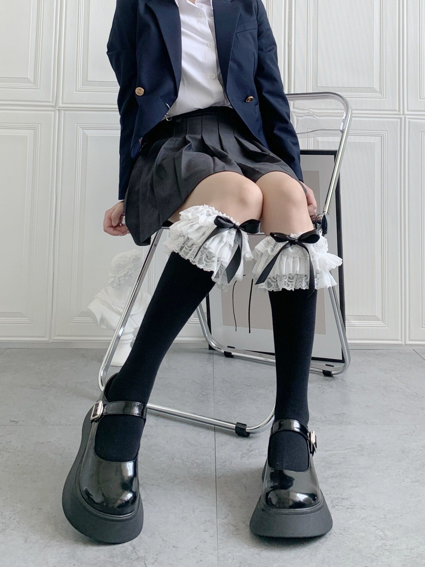 Ruffled Knee Socks