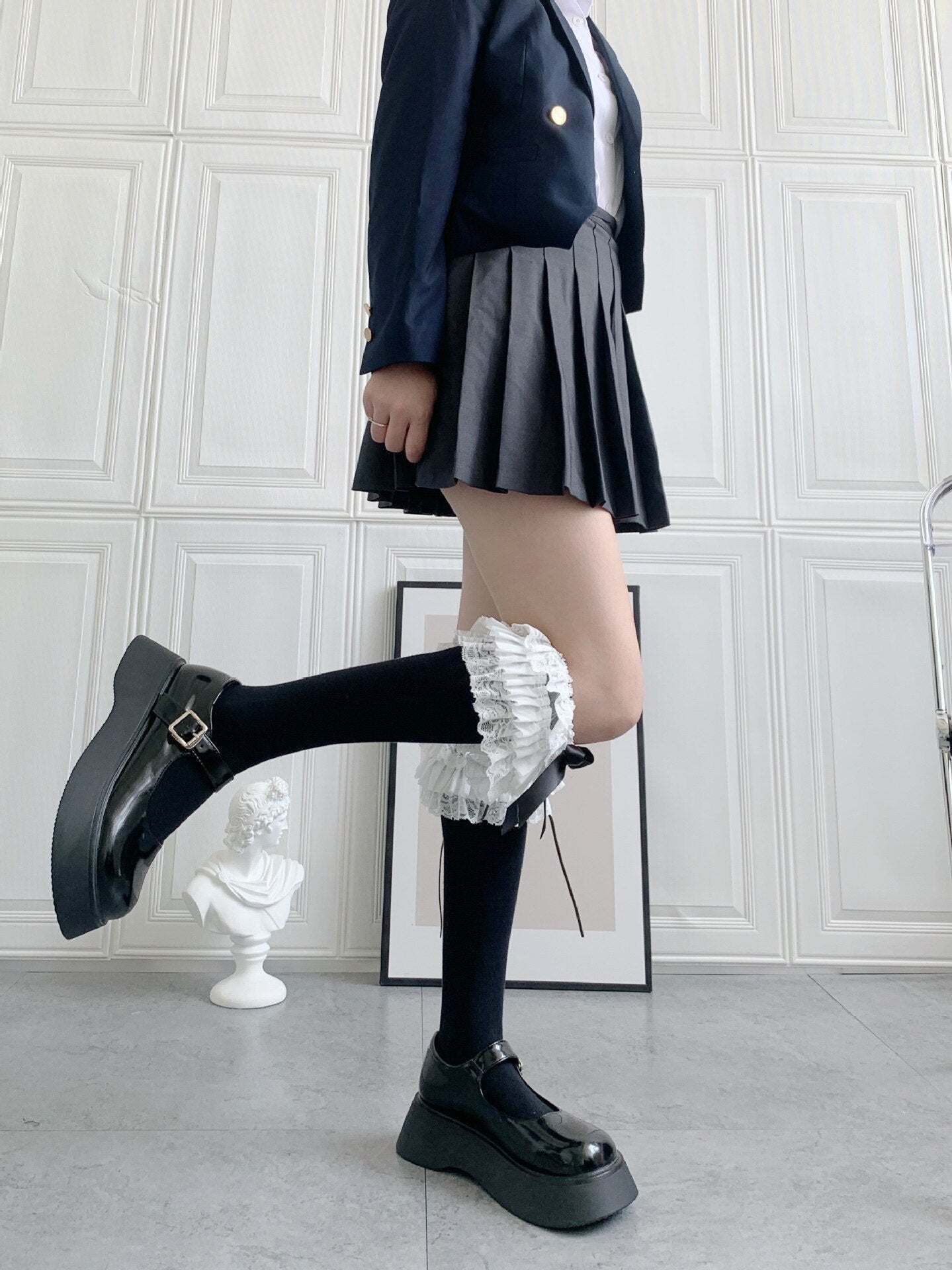 Ruffled Knee Socks