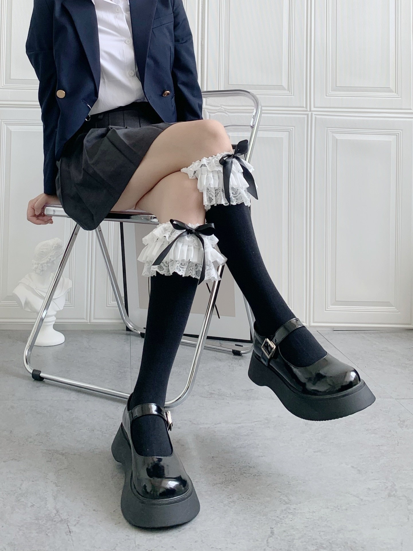 Ruffled Knee Socks