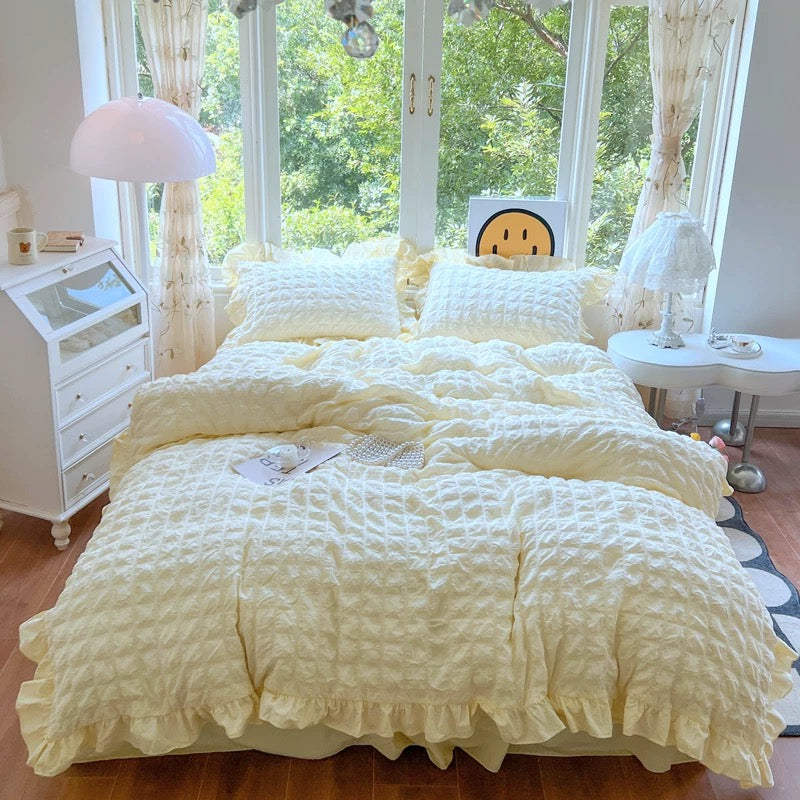 Coquette Princess Bedding Set Yellow