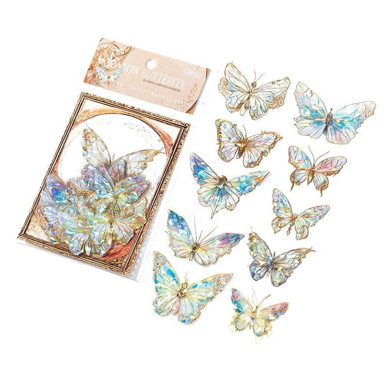 Shimmering Butterfly Stickers