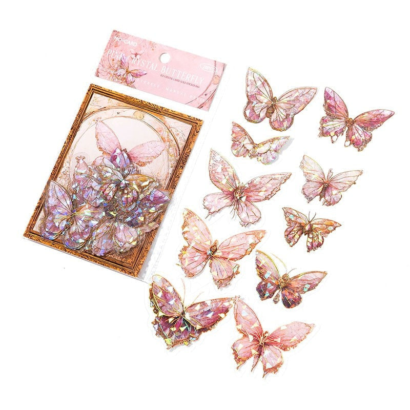 Shimmering Butterfly Stickers
