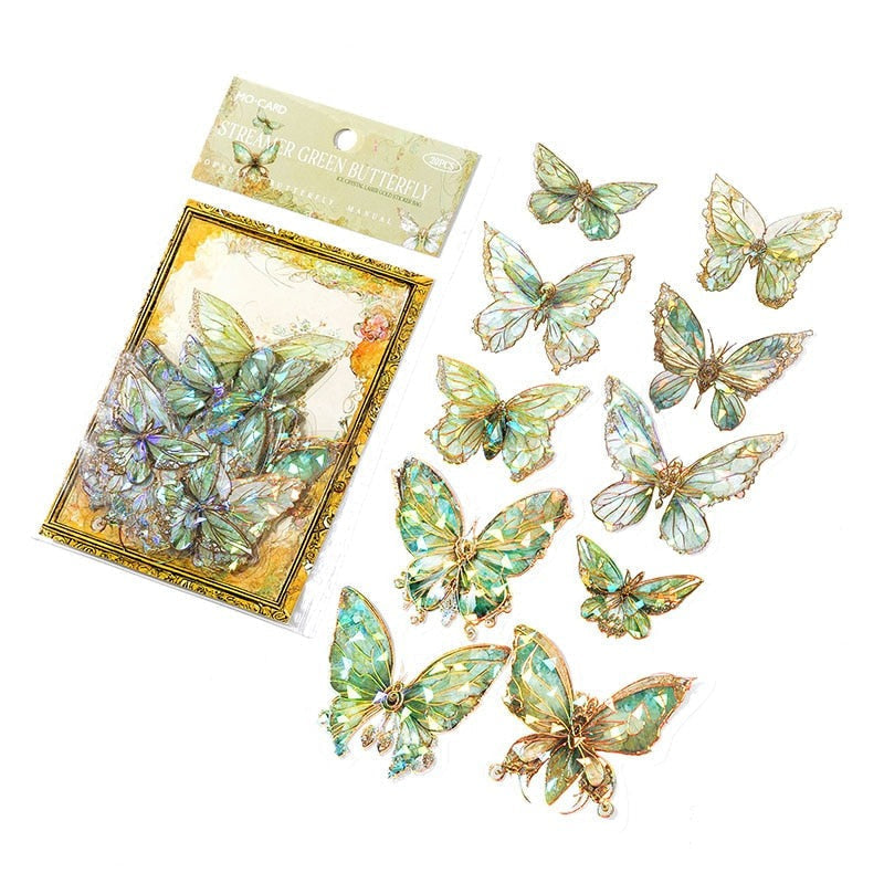 Shimmering Butterfly Stickers