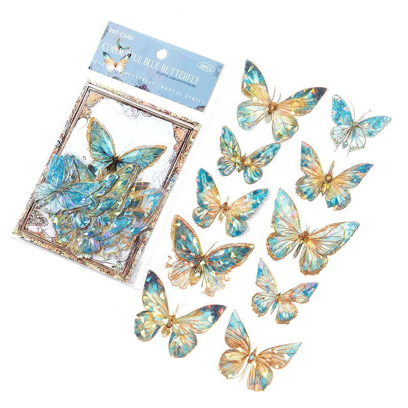Shimmering Butterfly Stickers