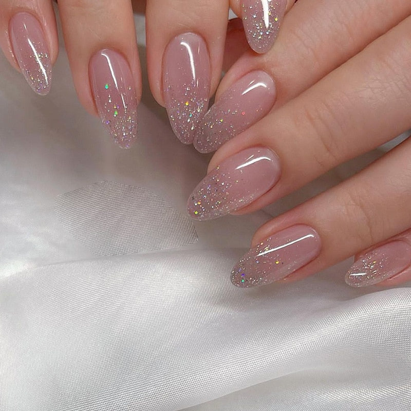 Short Angelic Press On Nails