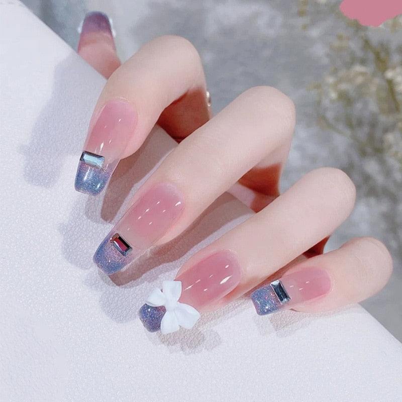 Short Angelic Press On Nails