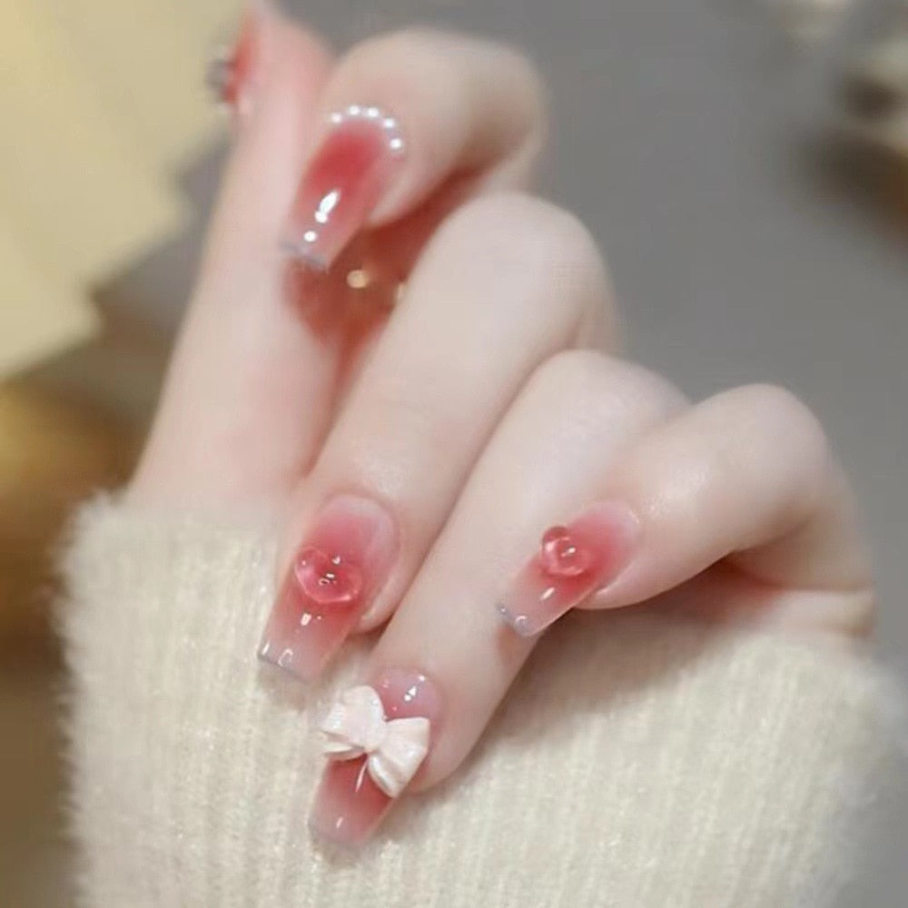 Short Angelic Press On Nails