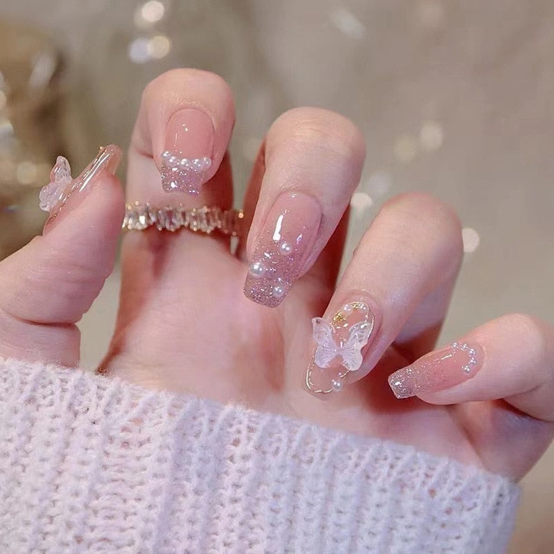 Short Angelic Press On Nails