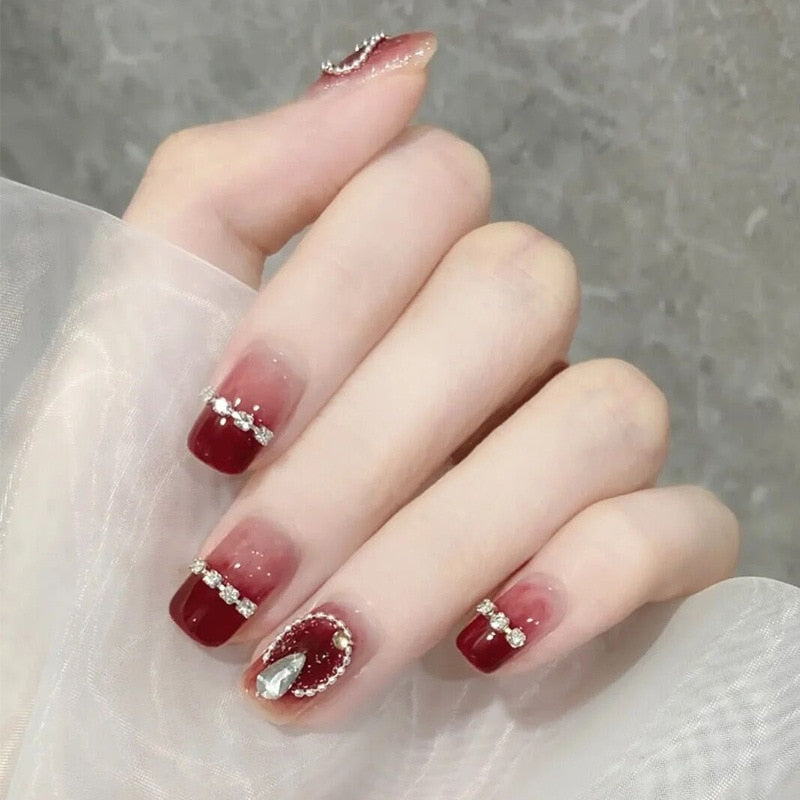 Short Angelic Press On Nails