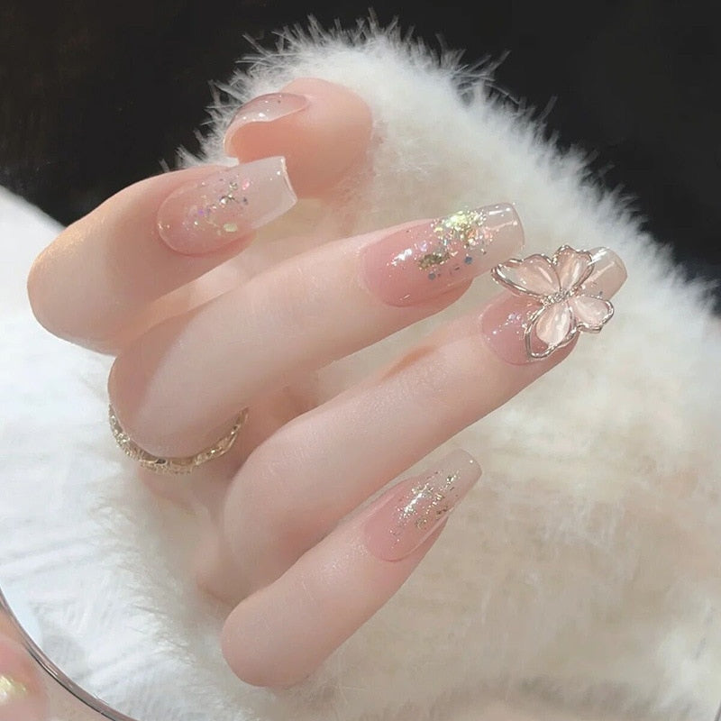 Short Angelic Press On Nails